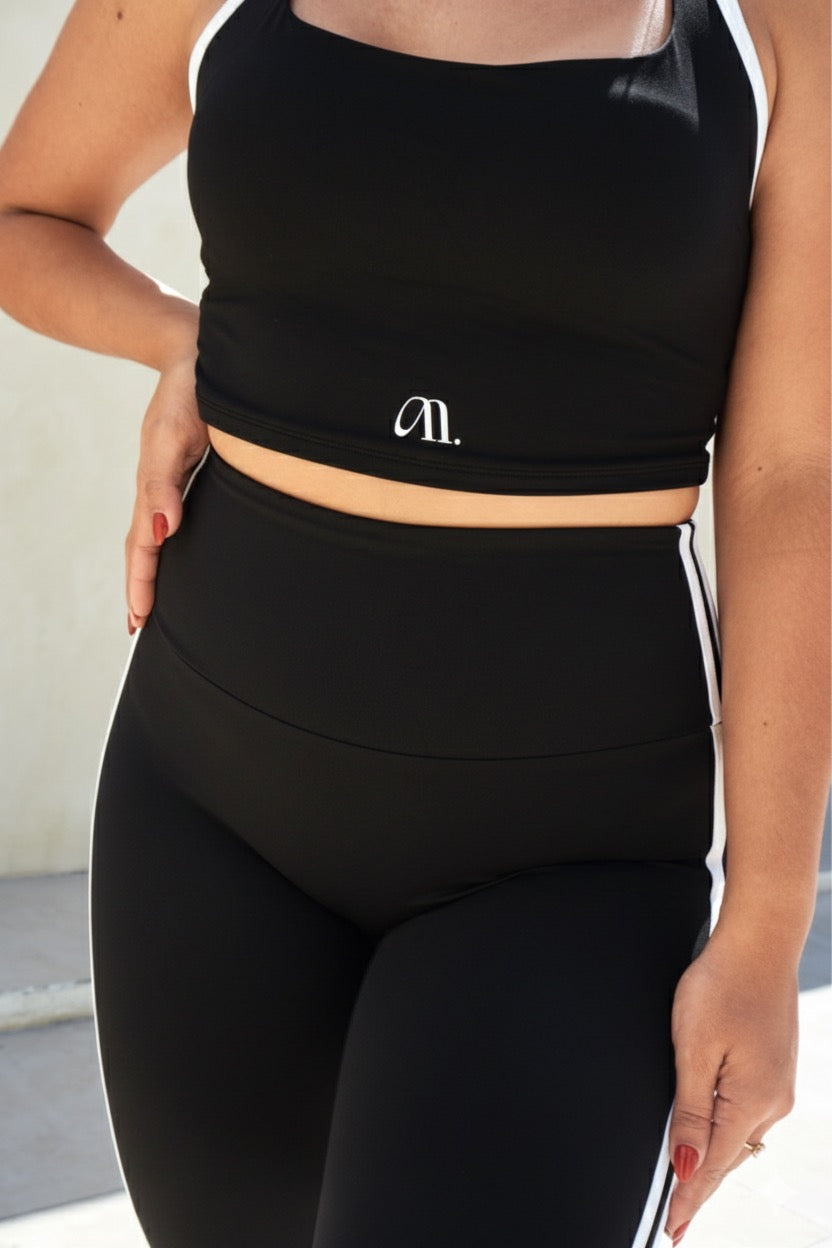 Set largo con líneas bicolor