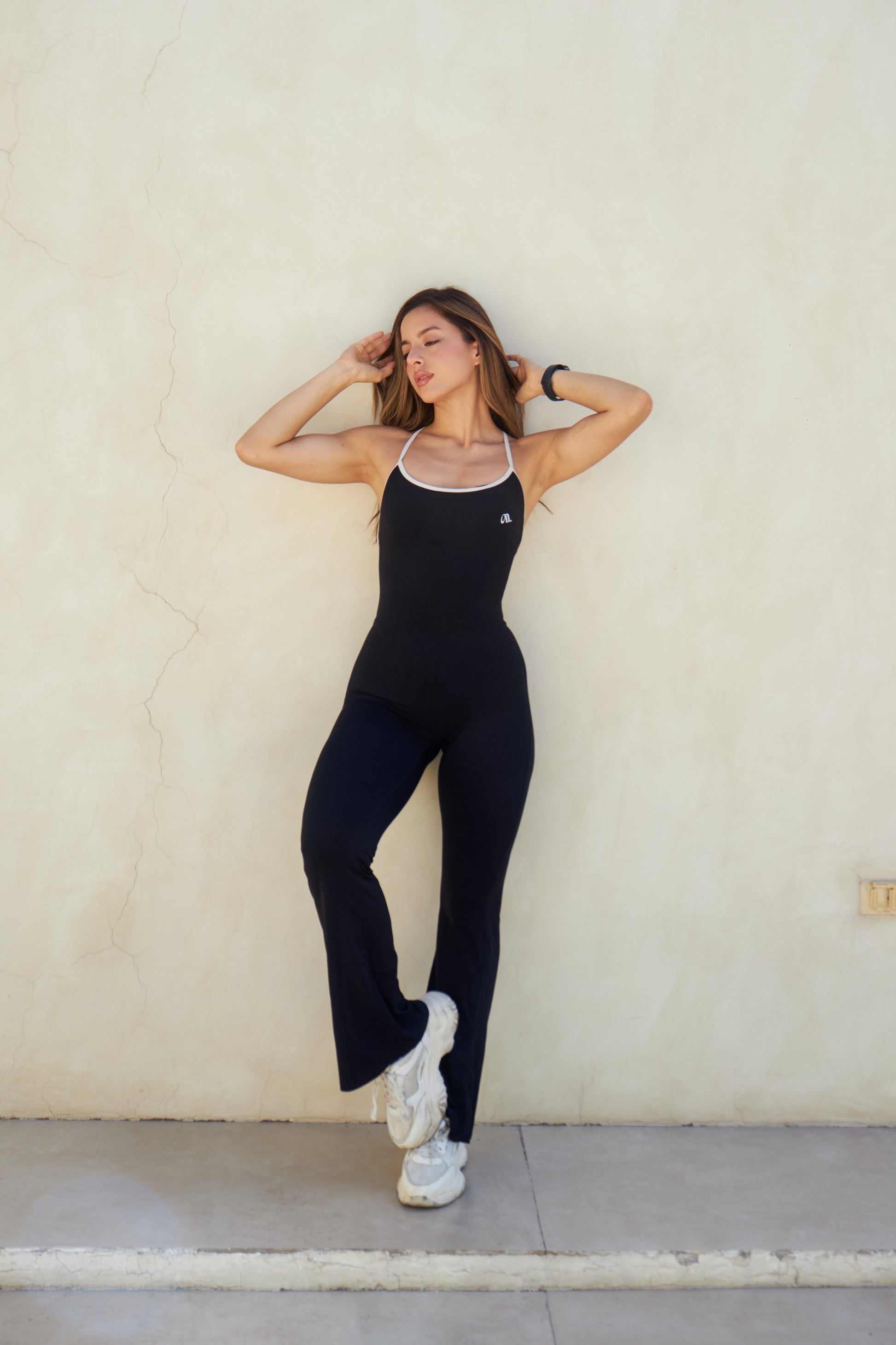 Jumpsuit largo bicolor