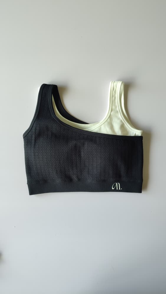 Sport bra bicolor (texturizado)